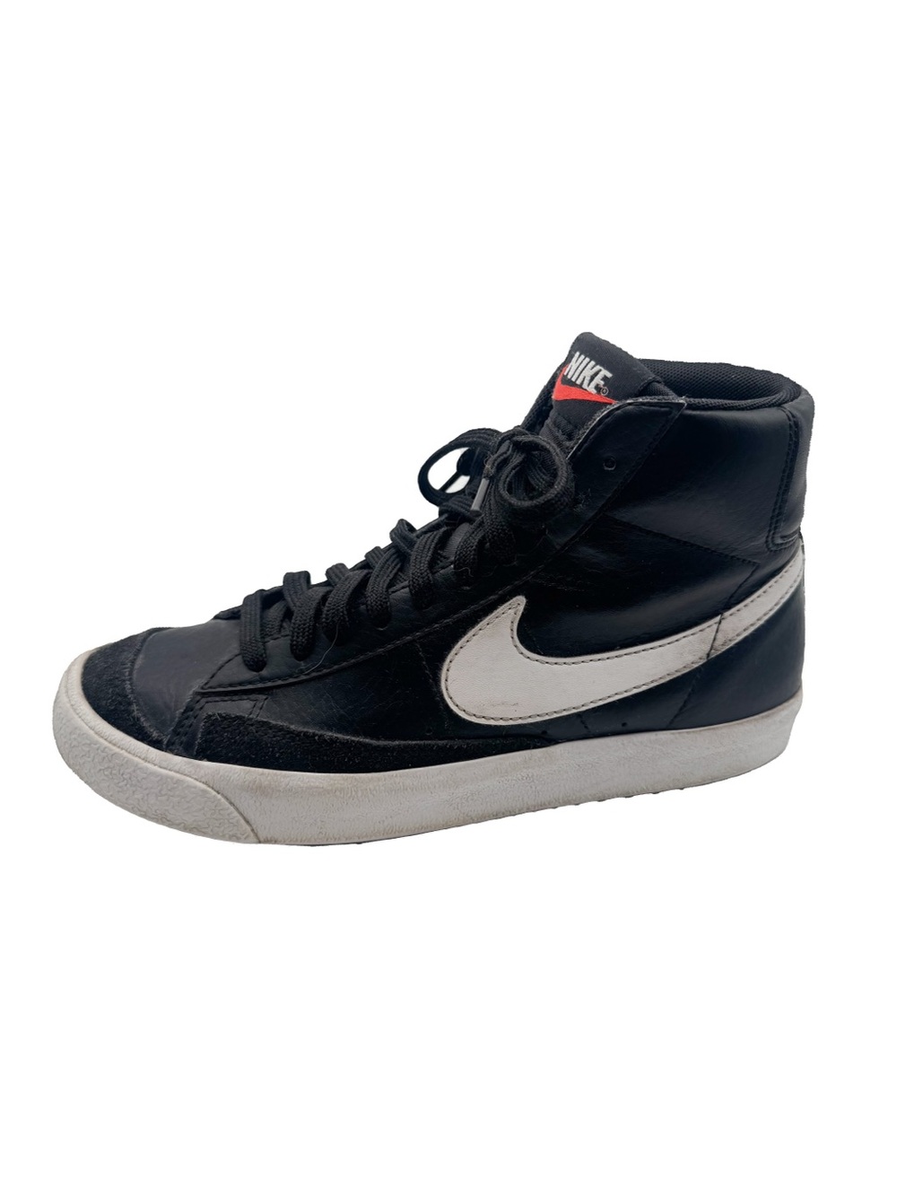 Nike Black High-Top Sneakers with White Swoosh